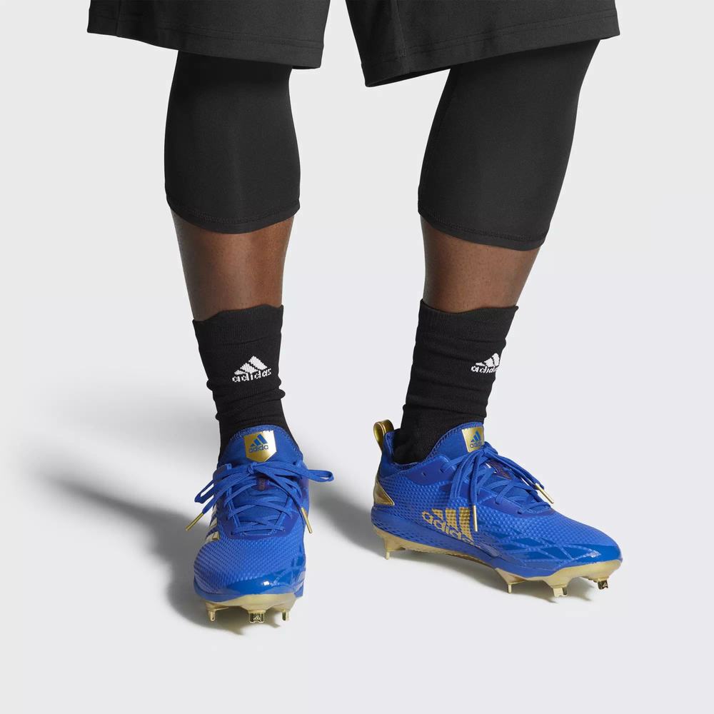 Adidas Adizero Afterburner V Spikes De Beisbol Azules Para Hombre (MX-47007)